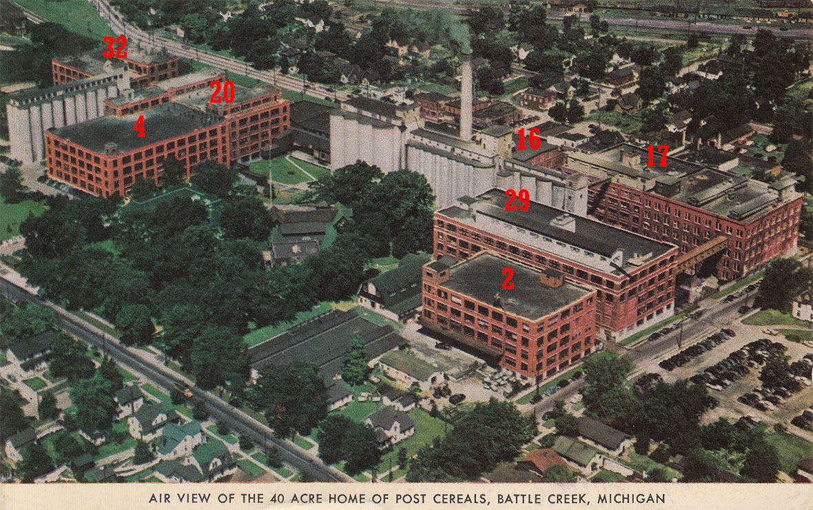 Battle Creek Post cereal plant