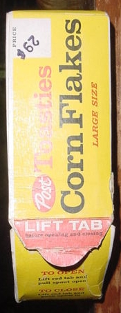Post Toasties 12 oz. Flip Out Spout box back