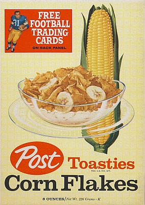 Post Toasties 8 oz. front panel