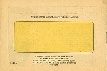 Post cereal football booklet back