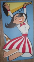 Grocery Store Display cheerleader