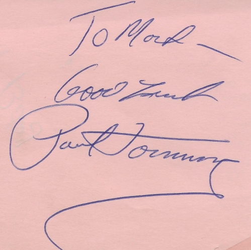 Paul Hornung Autograph