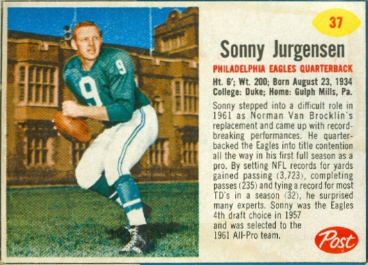 Sonny Jurgensen Alpha-Bits ¾ oz. Post Tens 37