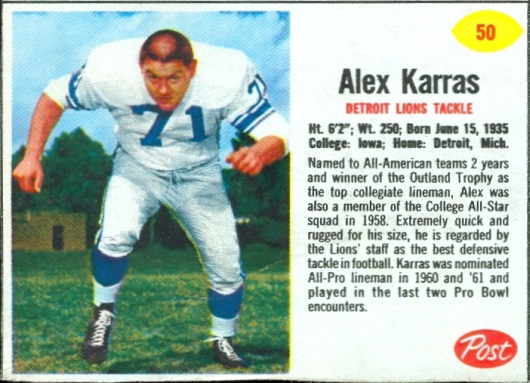 Alex Karras Alpha-Bits 8 oz. 50