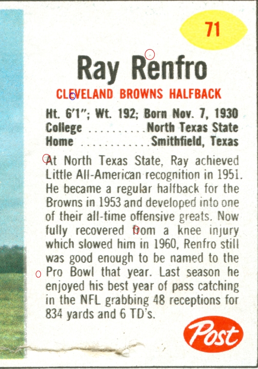 Ray Renfro Sugar Crisp 9 oz. 71 V2