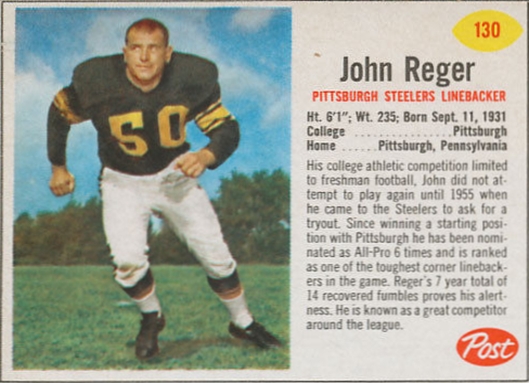 John Reger Post Toasties 12 oz. Top Flap 130