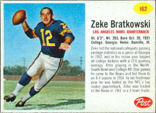 Zeke Bratkowski Sugar Crisp 9 oz. 162