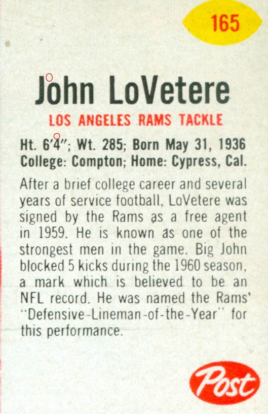 John LoVetere Oat Flakes 10 oz. 165 V1